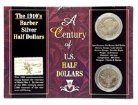 (Q) 1912, 1912-S Barber Silver Half Dollars