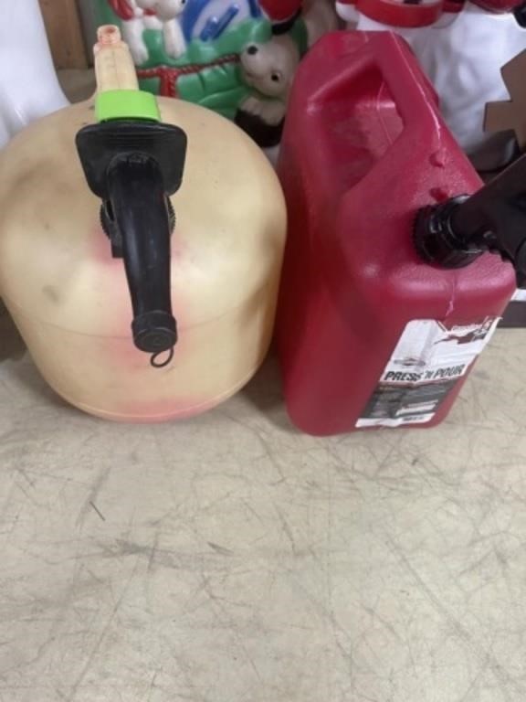 PAIR OF GAS JUGS