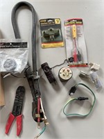 Electrical Tester, wire strippers, dryer plug,