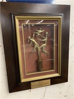 FRAMED SPIRIT OF LIFE SCULPTURE- PRESENTED TO