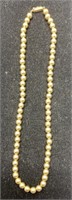 Pearl Necklace marked 585 Italy