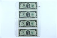 (4) Series 1976 Two Dollar Notes