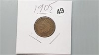 1905 Indian Head Cent rd1049