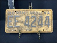 1964 North Carolina License Plate