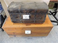 Two Vintage Wood Chests