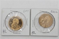 2pc Sacagawea Dollar Coins