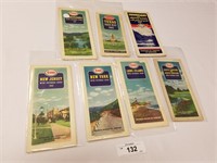 Selection of 7 Vintage Early 40's Esso Road Maps
