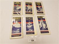 Selection of 6 Vintage 1941 Esso Road Maps