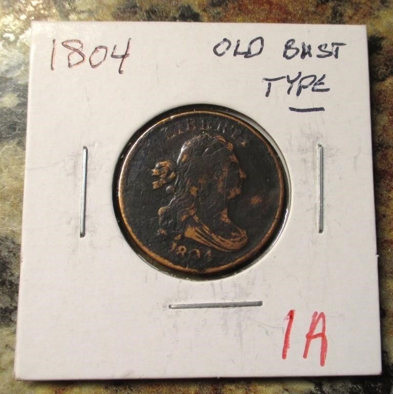 1804 Old Bust Type Half Cent