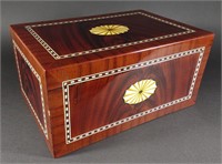 Cigar Humidor Box w/ Veneer Detail