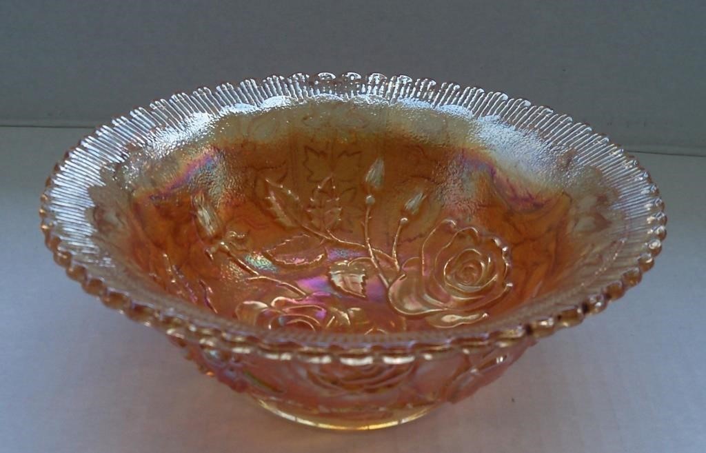 Vintage Imperial Marigold Carnival Glass Open