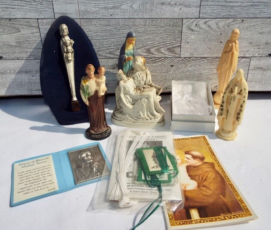 Vintage religious icons, etc - circa 1970's.