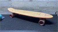 1970's Skateboard 22.25 Inches Long Stamped Y+C On