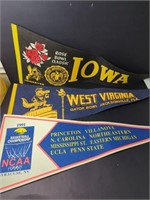 Vtg College Sports Pennants 1989-91 Events
