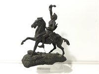 8in. Remington Statue. Metal Reproduction