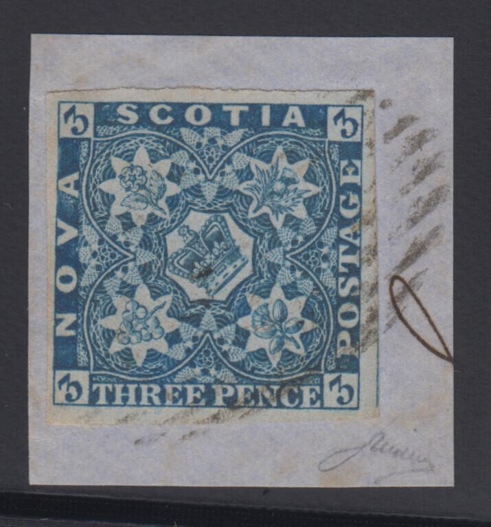 Nova Scotia Stamp #2 Used on piece, light attracti