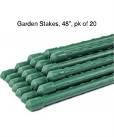 Garden Stakes 48”L, 1/2” W, (pk of 20)