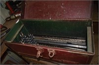 Tool Box with Drill Bits & Augers