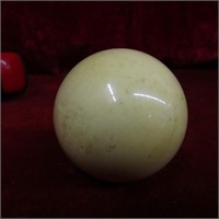 Very old cue ball. Billiards.