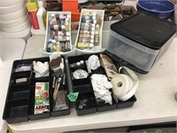 craft supplies, paint, & storage drawer