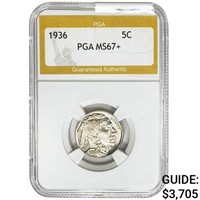 1936 Buffalo Nickel PGA MS67+