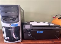 Computer monitor and printer