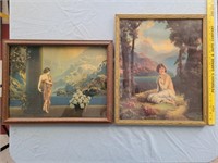 2 R ATKINSON FOX framed prints