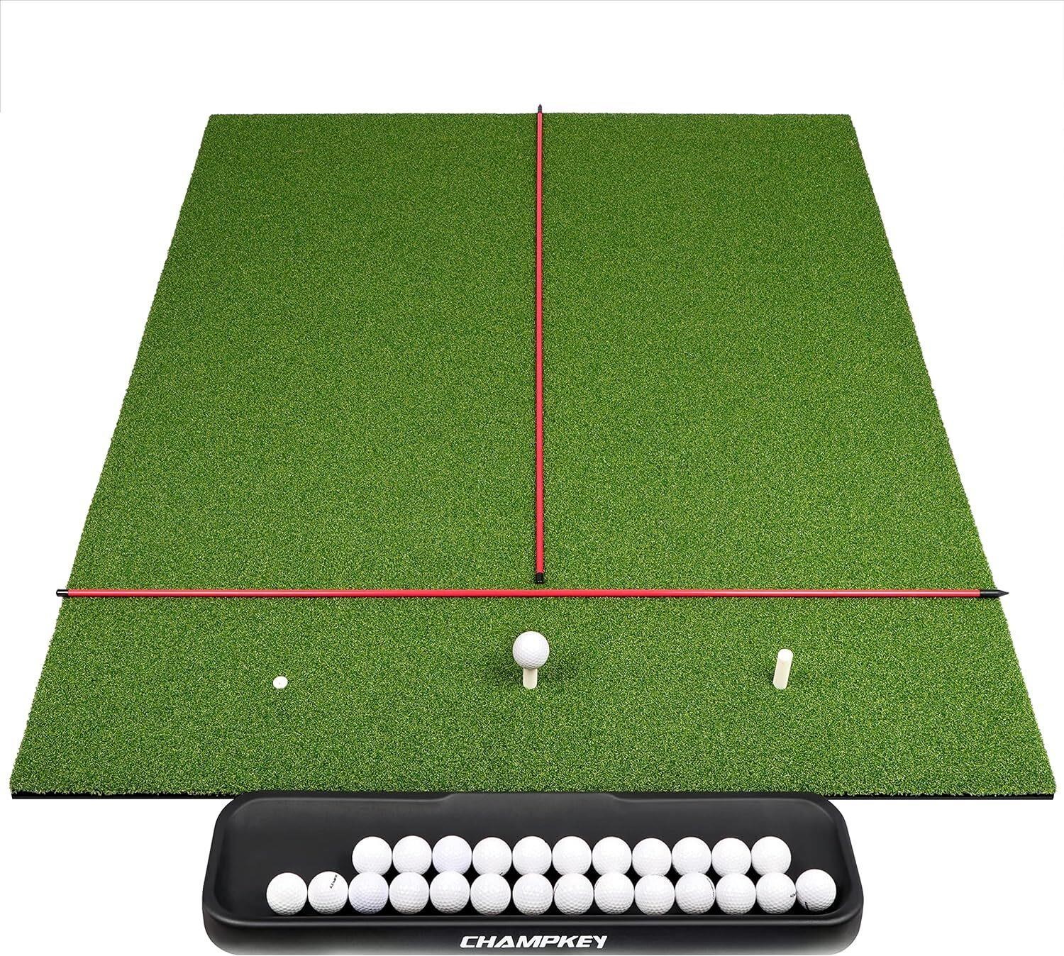 CHAMPKEY PRO Golf Hitting Mat 4'x5' with Tray