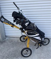 Speed Cart with Golf Bag , Clubs and Accessories
