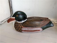 Hand Carved and Painted Wooden Duck