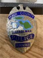 Fantasy Reproduction Maui Hawaii Police Badge