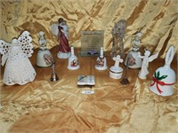 Religious Bells and Angel Figurines