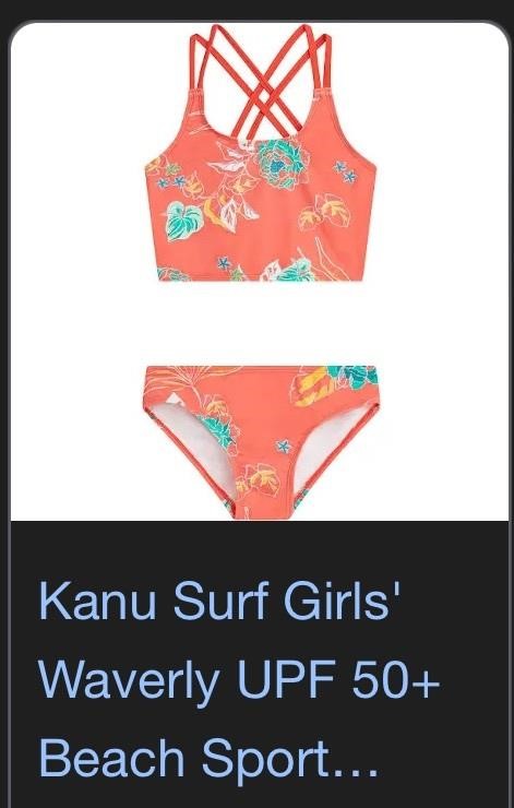 Kanu Surf Girls' Waverly  Beach Sport Size 12