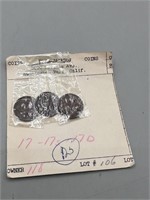 1917- P,D,S Wheat Pennies