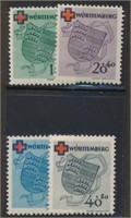 GERMANY #8NB1-8NB4 MINT FINE-VF H