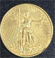 2015 1/10 OZ US $5 Liberty Eagle Gold Coin