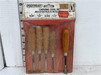 5 footprint wood carving tools