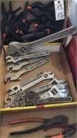 Crescent wrenches
15”, 12”, 10”,  8”