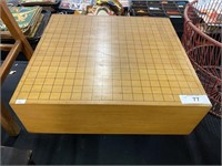 Vintage footed gridded cutting board.