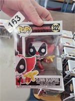 MARVEL #322  FUNKO POP, CLOWN DEADPOOL, NEW IN PAC