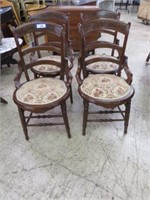 (4) 19TH CENTURY VICTORIAN EASTLAKE DINING CHAIRS