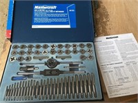 MASTERCRAFT 60 PC SAE & METRIC TAP + DIE SET