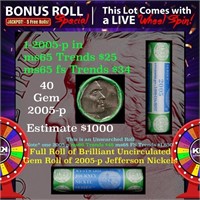 1-5 FREE BU Nickel rolls with win of this 2005-p O