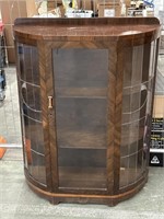 Timber and Lead Light Cabinet