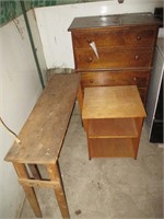 Dresser, End Table and Table