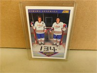 1991-92 Score Lindros / Pearson #385 Dynamic Duo