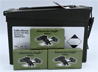 220 Rounds Of American Eagle XM855 5.56 Ammo