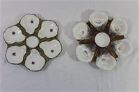 2 Pcs. Vtg. Haviland-Limoges Oyster Plates