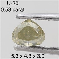 $850  Rare Fancy Natural Color Diamond(0.53ct)