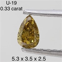 $550  Rare Fancy Natural Color Diamond(0.33ct)